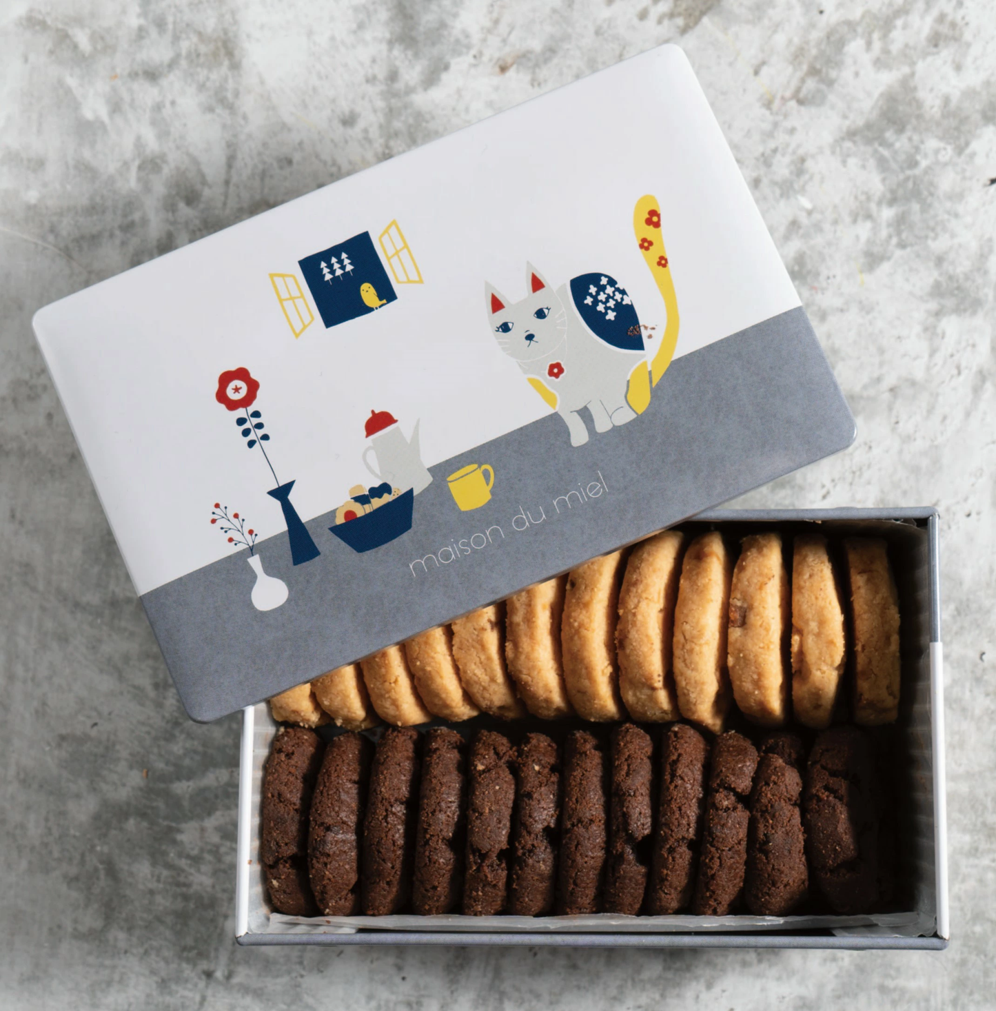 猫さんのサブレ缶 クッキー缶